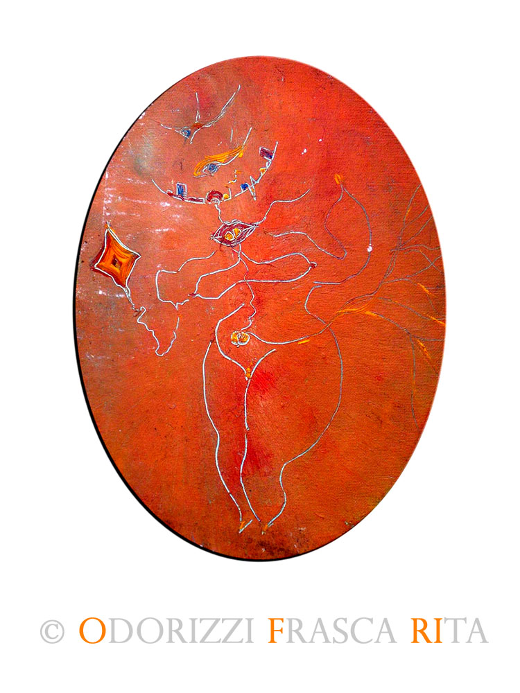 dipinto_a_olio_ofri_serie_alfabeto_dell_intero_5_spirito_bambino_2000