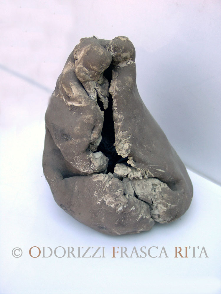 scultura_contemporanea_ofri_serie_semi_titolo_abbraccio_2_1990
