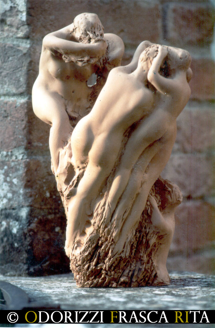 scultura_contemporanea_serie_radici_sorellanza_1990